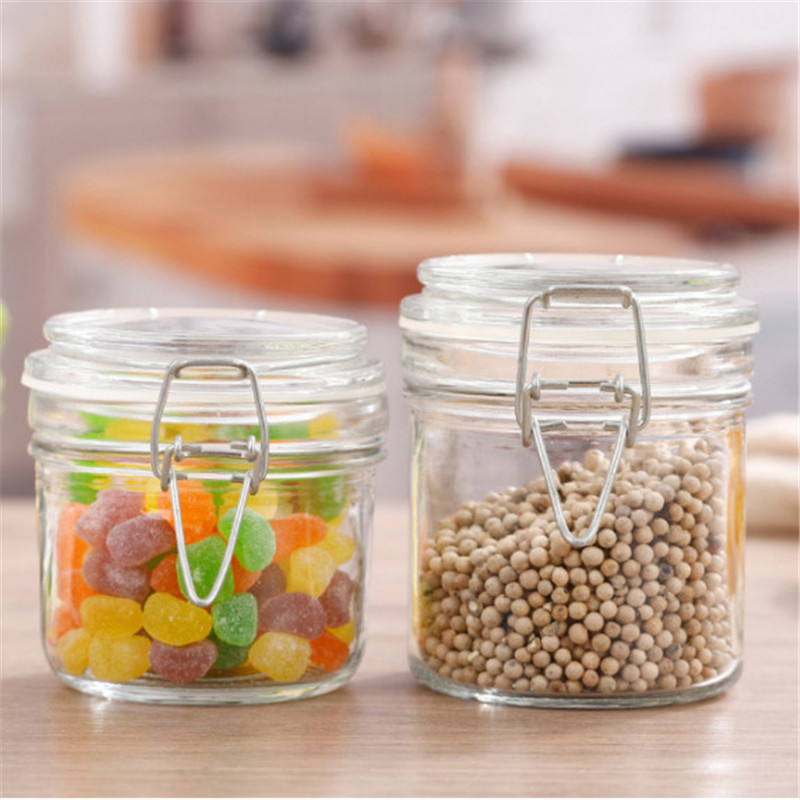 Airtight Leakproof Food Kitchen Spice Coffee Pasta Honey Storage Bottles  Borosilicate Glass Jar Container Bamboo Wooden Lid - China Glass Storage  Jars and Glass Jars price