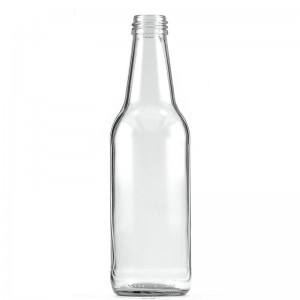 250ml Mountain clear empty transparent beer bottle white color small beer bottle