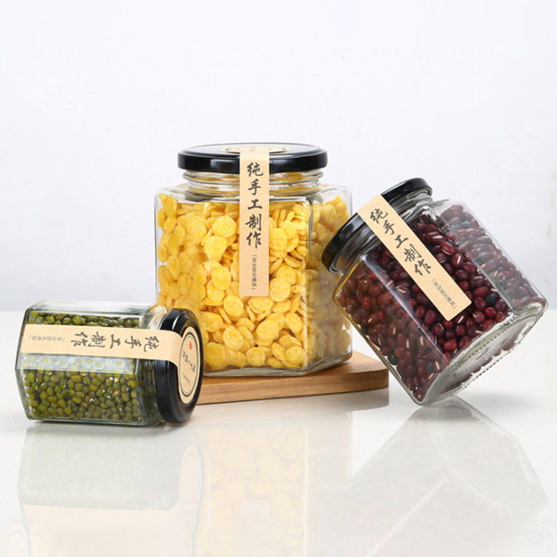 Hexagon Glass Jars Premium Food-grade Mini Mason Jars With Magnetic Lids For Gifts, Wedding Favors, Honey, Jams