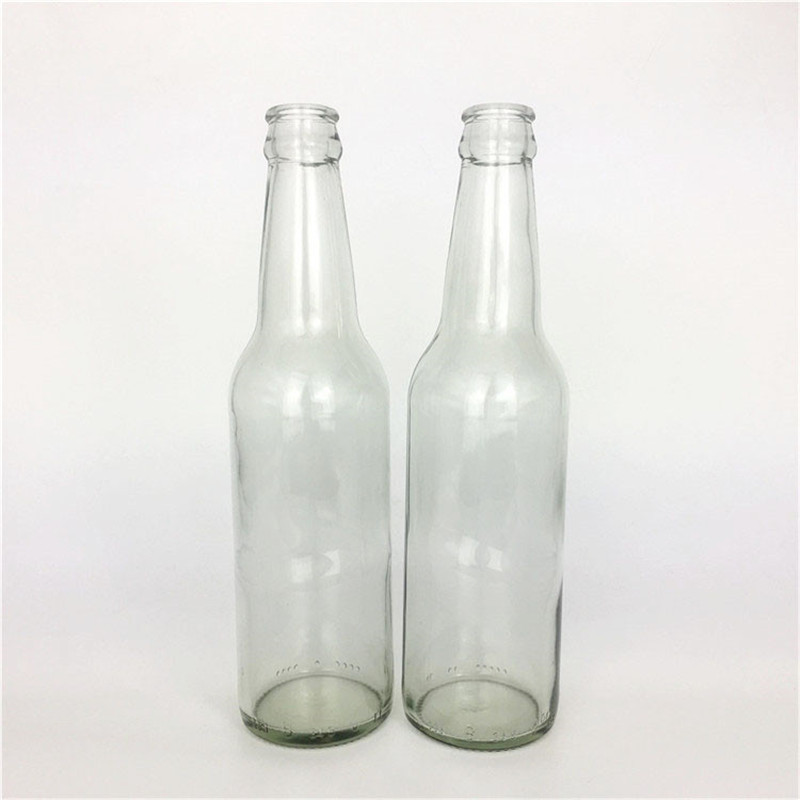 Factory Outlets Water Glass Jar - Wholesale 330ml clear glass beer bottle with crown cap – Luhai