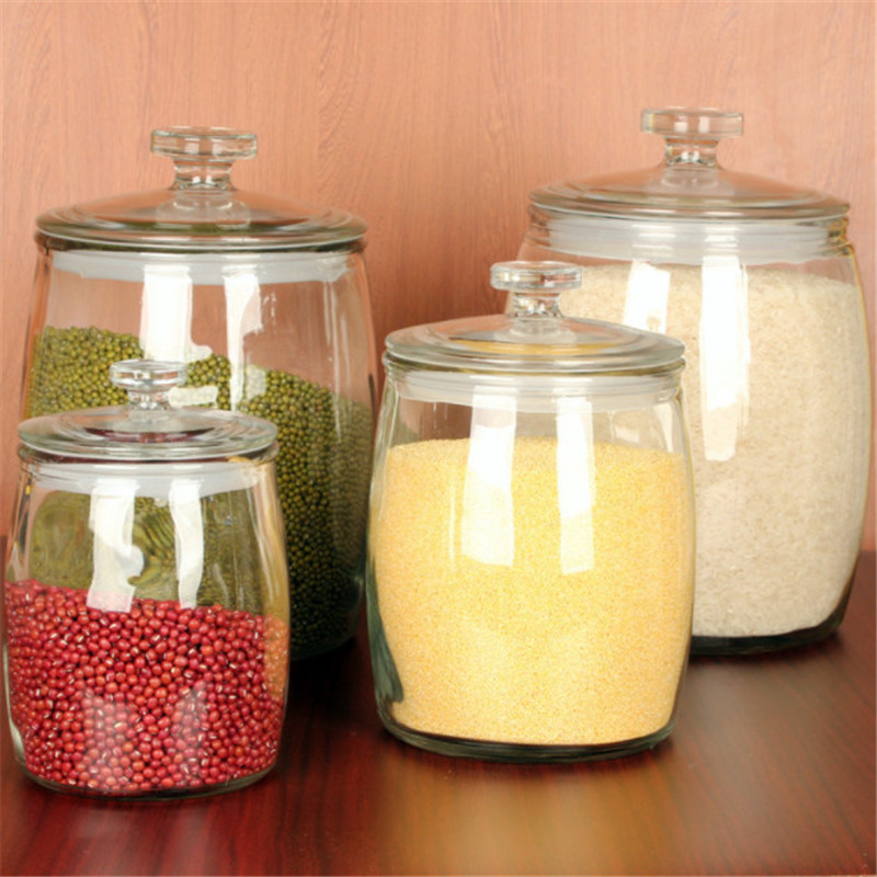 Low price for Storage Glass Containers With Lids - 8oz storage sauce coconut milk yogurt pudding glass jar 1000ml with cork lid cap – Luhai detail pictures