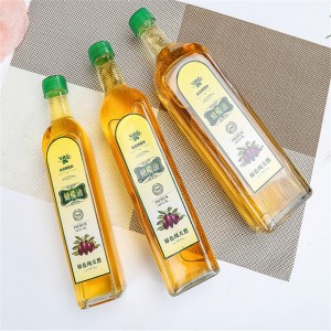 100ml 500ml 750ml Round and Square Shape Food Grade Olive Oil Glass Bottle