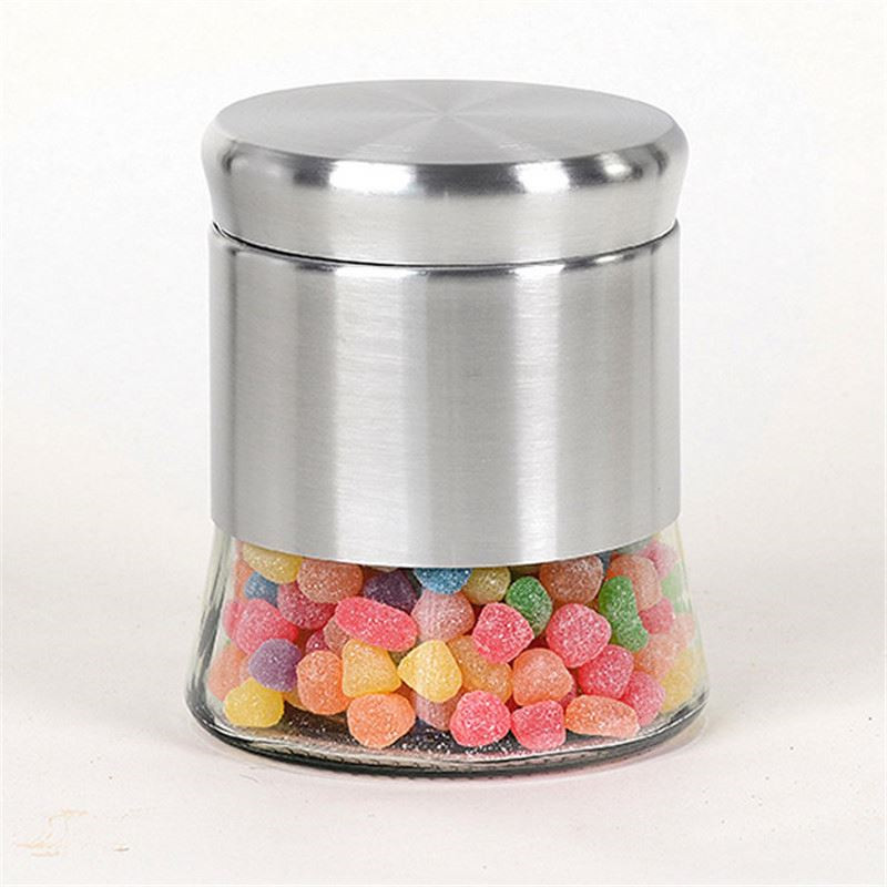 2021 Good Quality Glass Jar With Clip Lid - storage bottle can glass coffee tea sugar canister jar 300ML – Luhai