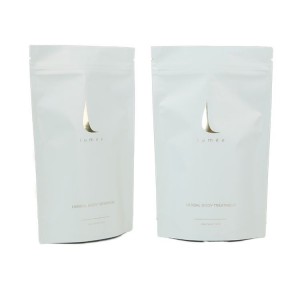 Customized packaging bags with gold-plated printing and self-standing zipper bags