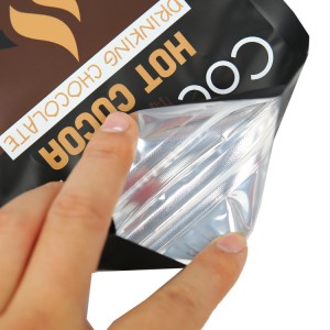 Super Design 100g Hot Chocolate Powder Pouch Bag