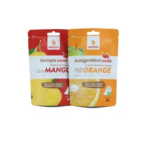 Custom Food-grade Lemon  Packaging Bags Custom Food  Bag Printing Stand-Up Pouches