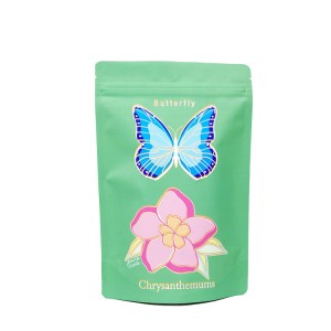 14g Butterfly Holographic Foil Soft Touch Pouch Bag