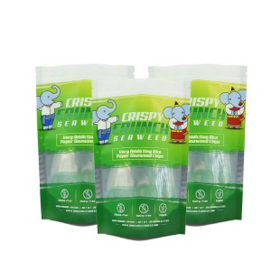 Wholesale food grade custom color waterproof stand up food zipper bags