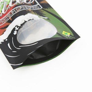 3.5g.7g.14g.28g Custom Mylar Bags Stand Up Zipper With Window Bags