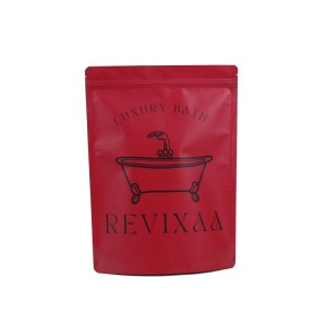 Customized kraft paper stand-up bag bath salt packaging