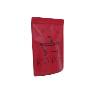 Customized kraft paper stand-up bag bath salt packaging