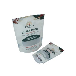 Custom White Vegetables Printing Stand-Up Pouches Colourful Stand up Bag Packaging