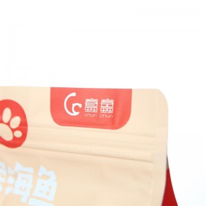 Vacuumable Nylon Pouch Cat Litter Bag Transparent Plastic Bags With Flat Bottom Bags