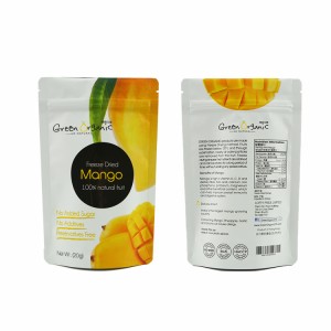 Super Design 100G Custom Dried Fruits Snack Pouch Bolsa Stand Up Zipper Ziplock Packaging Mango Mylar Bag