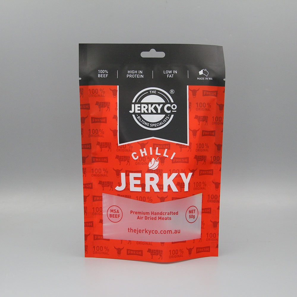 Wholesale Food Packaging Customized Editable Jerky Mylar Bag Stand Up Sealing Pouch