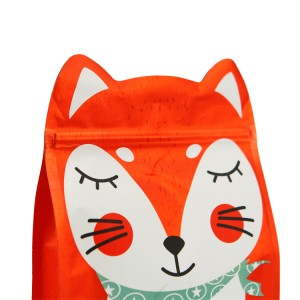Wholesale Shape Type Flat Bottom Bags Snack Food Bag Die Cut Shape Pet Dog Cat Food Packaging Bags
