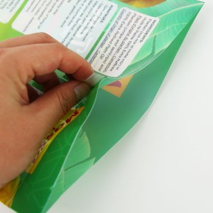 Wholesale custom printing 1kg banana chips back sealing bags