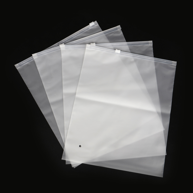 Embalaxe de roupa para roupa interior e pantalóns bolsa de plástico con cremalleira transparente con estampado personalizado