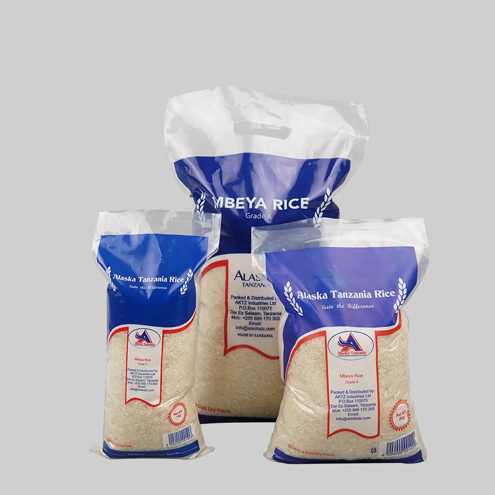 حقيبة أرز للتغليف البلاستيكية من البولي بروبيلين كبيرة شفافة وواضحة مخصصة