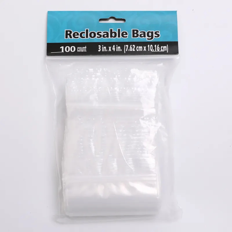kanggo panganan sealing khusus zipper plastik sing bisa digunakake maneh plastik ziplock zip lock pe tas reclosable