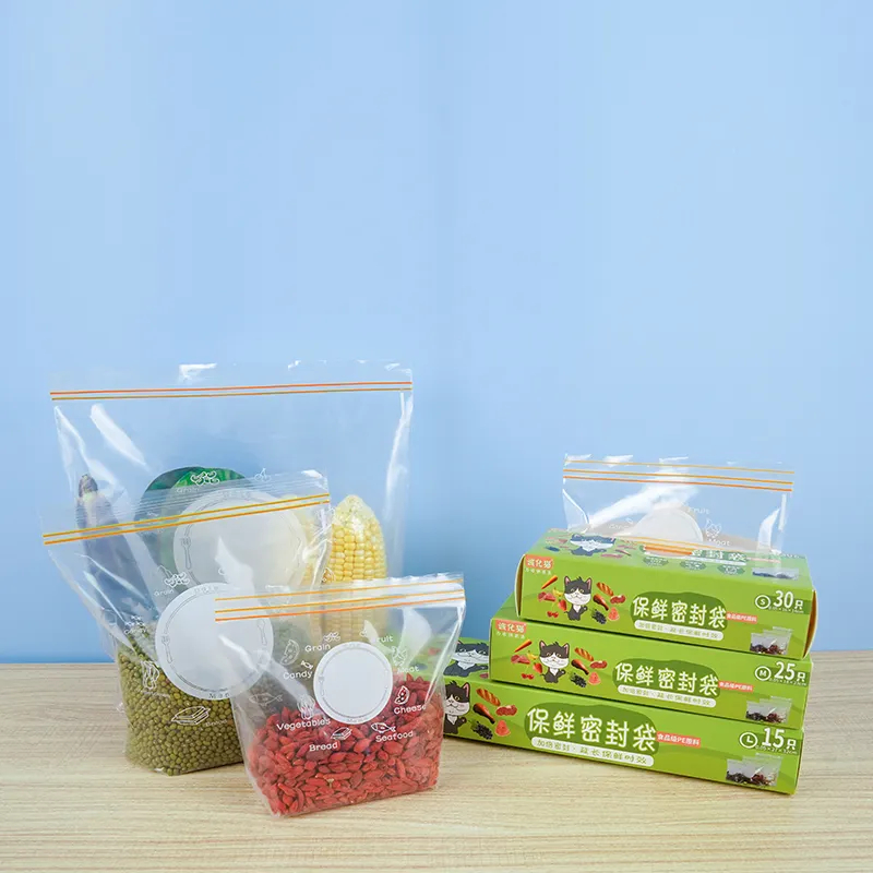 Individualus šaldiklis šaldytuvas šaldytuvas užšaldymas laikyti šviežią maistą užtrauktukas užtrauktukas užtrauktukas užtrauktukas plastikinis pakavimo maišelis