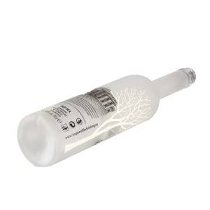 750ml Frosted Liquor Glass Bottles With Printing