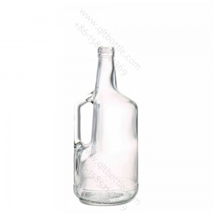 1.75L Big Spirit Glass Bottle with Handle