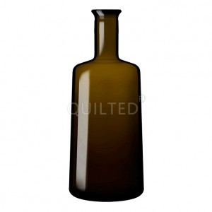 Cheap 500 ml amber or clear liquor glass gin bottle