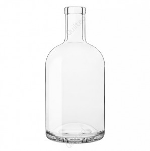 Cheap 500 ml amber liquor glass gin bottle