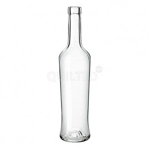 Design round 500 ml amber liquor spirit glass ging bottle
