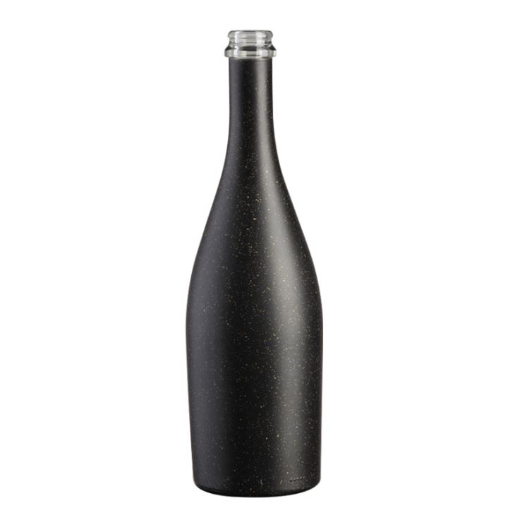 China Wholesale 50ml Gin Bottles Manufacturers Suppliers- China Wholesale 750ml Black Painting Wine Glass Bottle – QLT – QLT