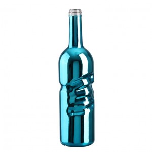 750ml Customized Color Printing Plating Empty Glass Bottle