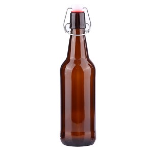 Hot New Products Purple Wine Bottles – Glass Beer Bottle with Easy Wire Swing Cap – QLT