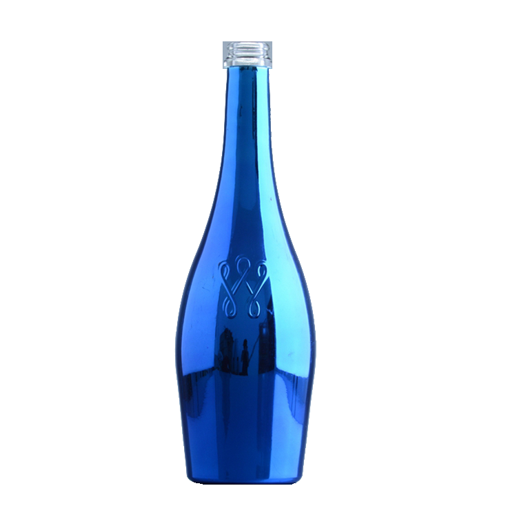 China Wholesale Vodka Skeleton Bottle Factories Pricelist- Custom color 750 ml wine glass champagne bottle  – QLT