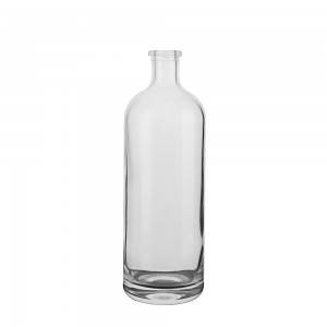 700 ml round liquor glass bottle