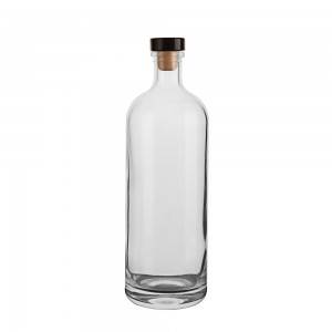 700 ml round liquor glass bottle