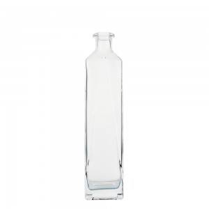 Custom 750 ml liquor glass bottle with cork