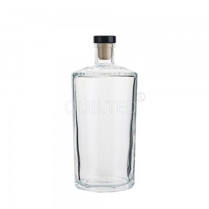 High-Quality Cheap Beer Bottle Glasses Factories Quotes- Round shape 500 ml clear liquor glass vodka bottle – QLT