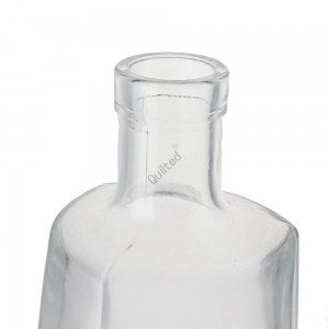 150 ml triangle shape liquor glass vodka bottle