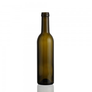375 ml brown color wine liquor glass bottle with cork – QLT