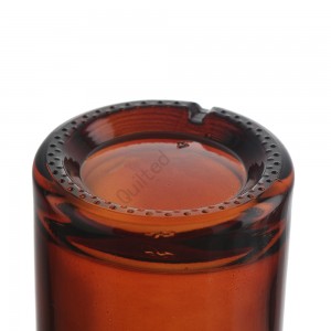 500 ml amber liquor glass bottle with cover
