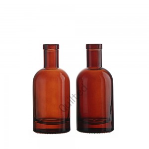 500 ml amber liquor glass bottle with cover