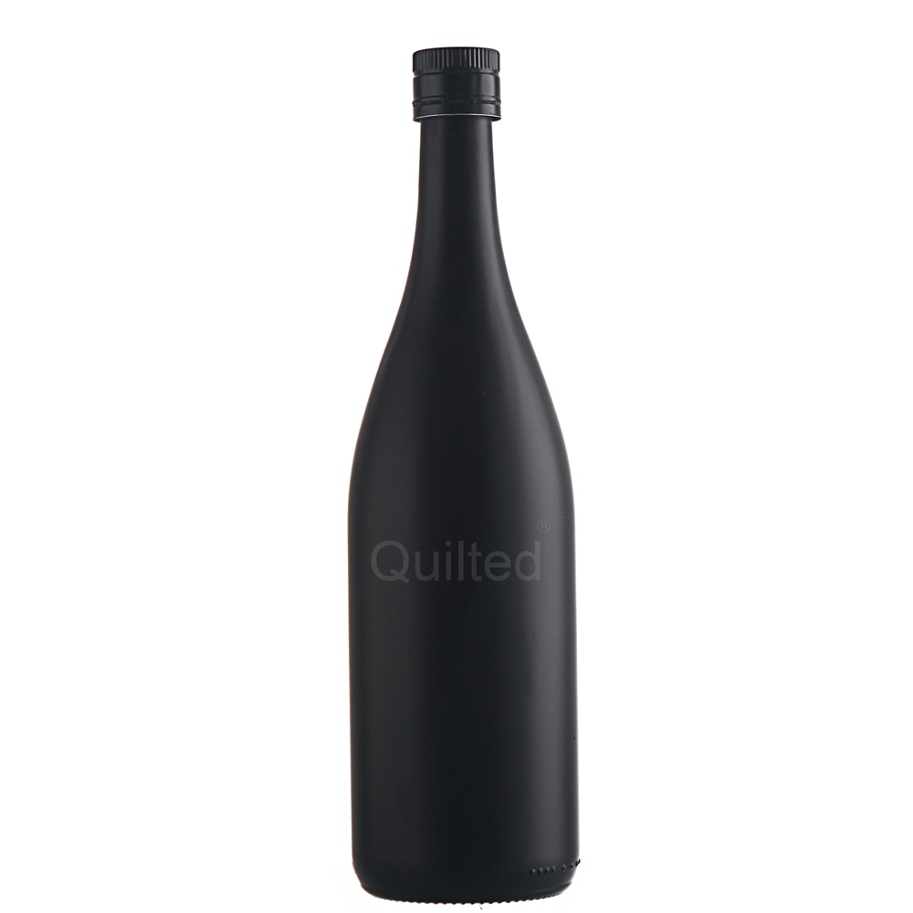 High-Quality Cheap Cheap Glass Bottles With Corks Factories Quotes- 750 ml matte black color liquor wine glass bottle  – QLT