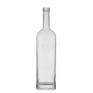 1000 ml high-capacity clear liquor glass gin bottle