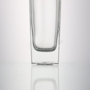 250 ml square shape liquor glass gin bottle