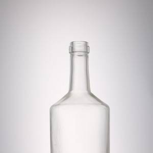 custom 700 ml glass bottle with cork stopper