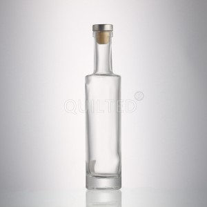 Design 200 ml round liquor glass vodak bottle with lid
