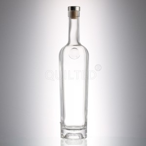 Good price 350 ml clear liquor glass whisky bottle