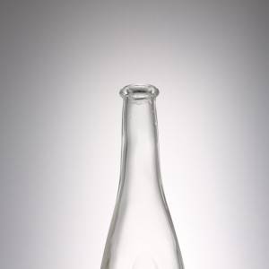 1000 ml flat round long neck liquor glass whisky bottle  – QLT