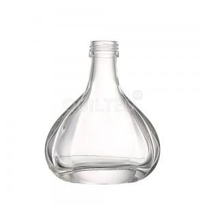 MIni 120 ml Bud shape clear liquor glass vodka bottle